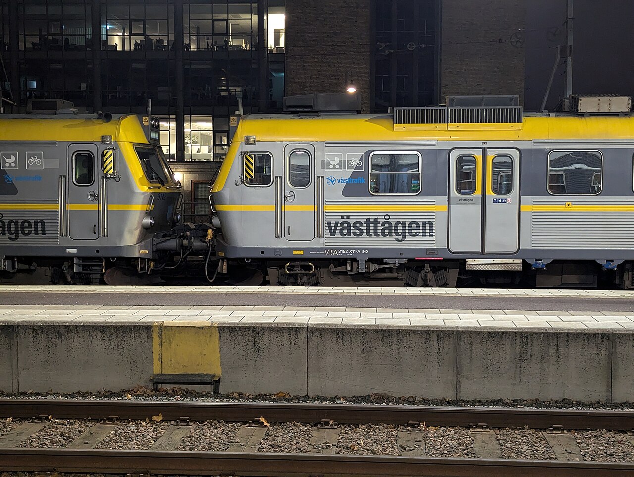 Västtåg vid Göteborgs centralstation