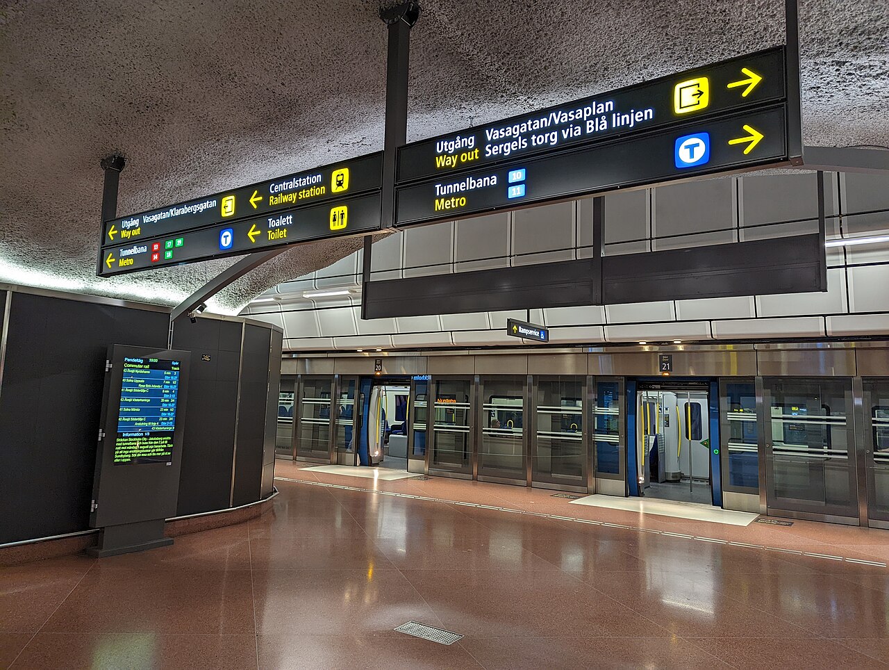 Pendeltåg X60 vid Stockholms City station